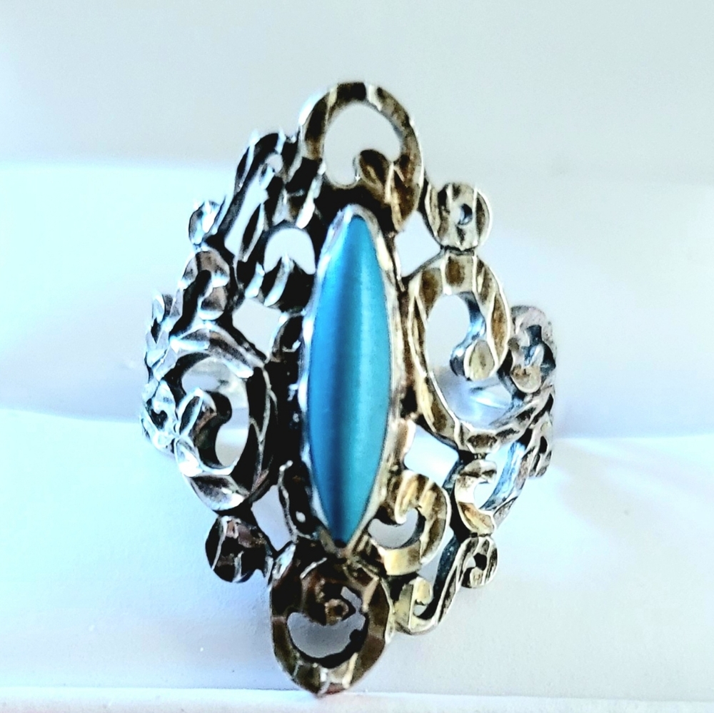 Vintage turquoise/sterling silver ring